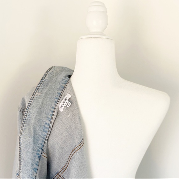 Good American Oversized Boyfriend Jean Jacket -NWT - Picture 7 of 9
